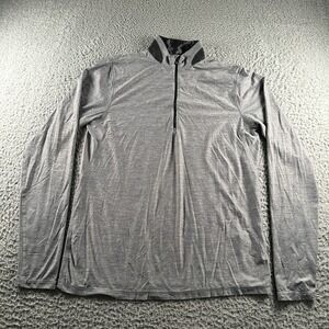 Greyson Sport Tate Golf Pullover Mens S Gray 1/4 Zip Long Sleeve Athletic